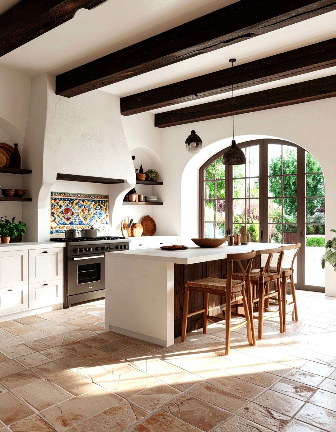 Mediterranean kitchen ceiling beams - 30 kitchen beamed ceiling ideas