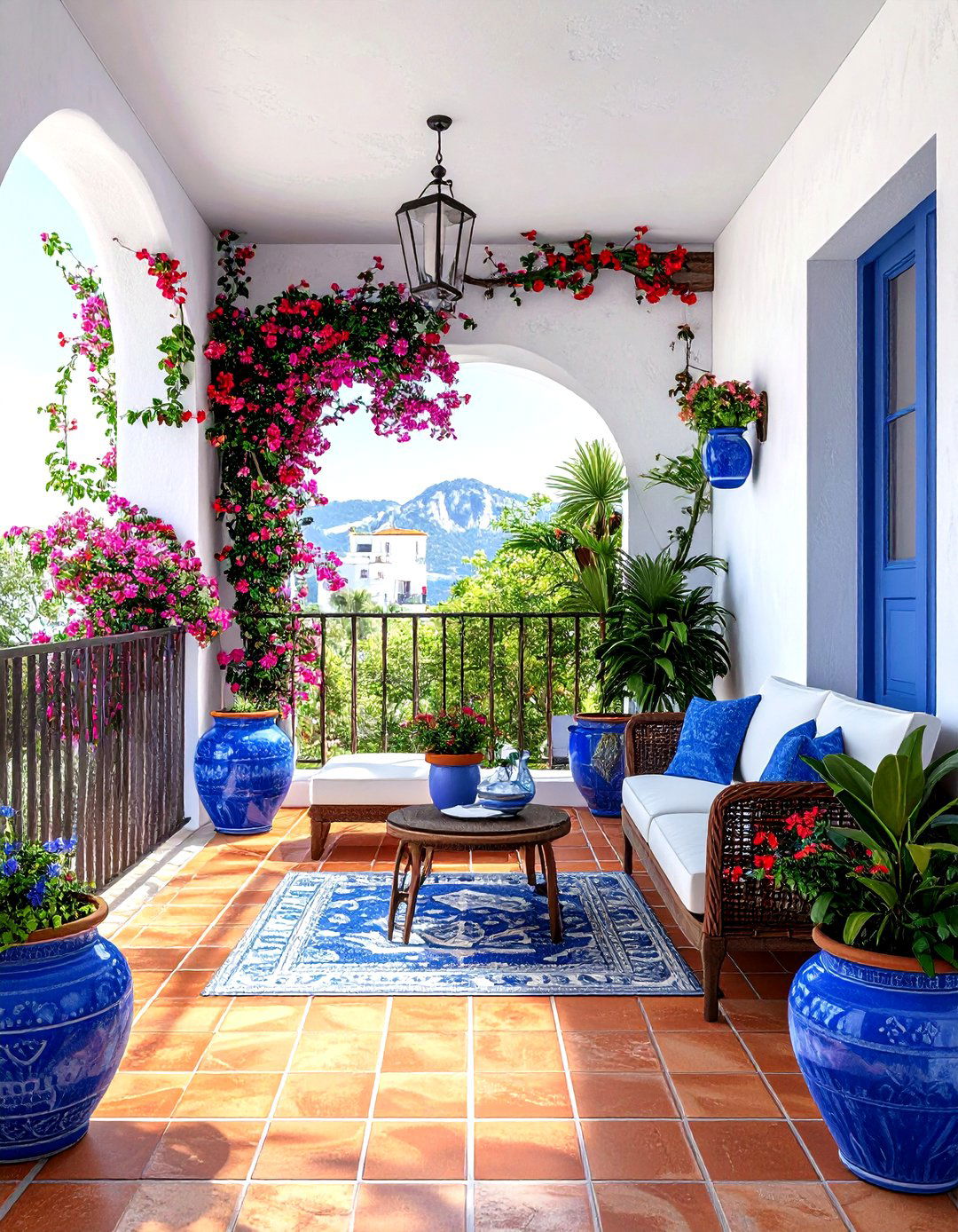 Mediterranean living room balcony - 30 living room with balcony ideas