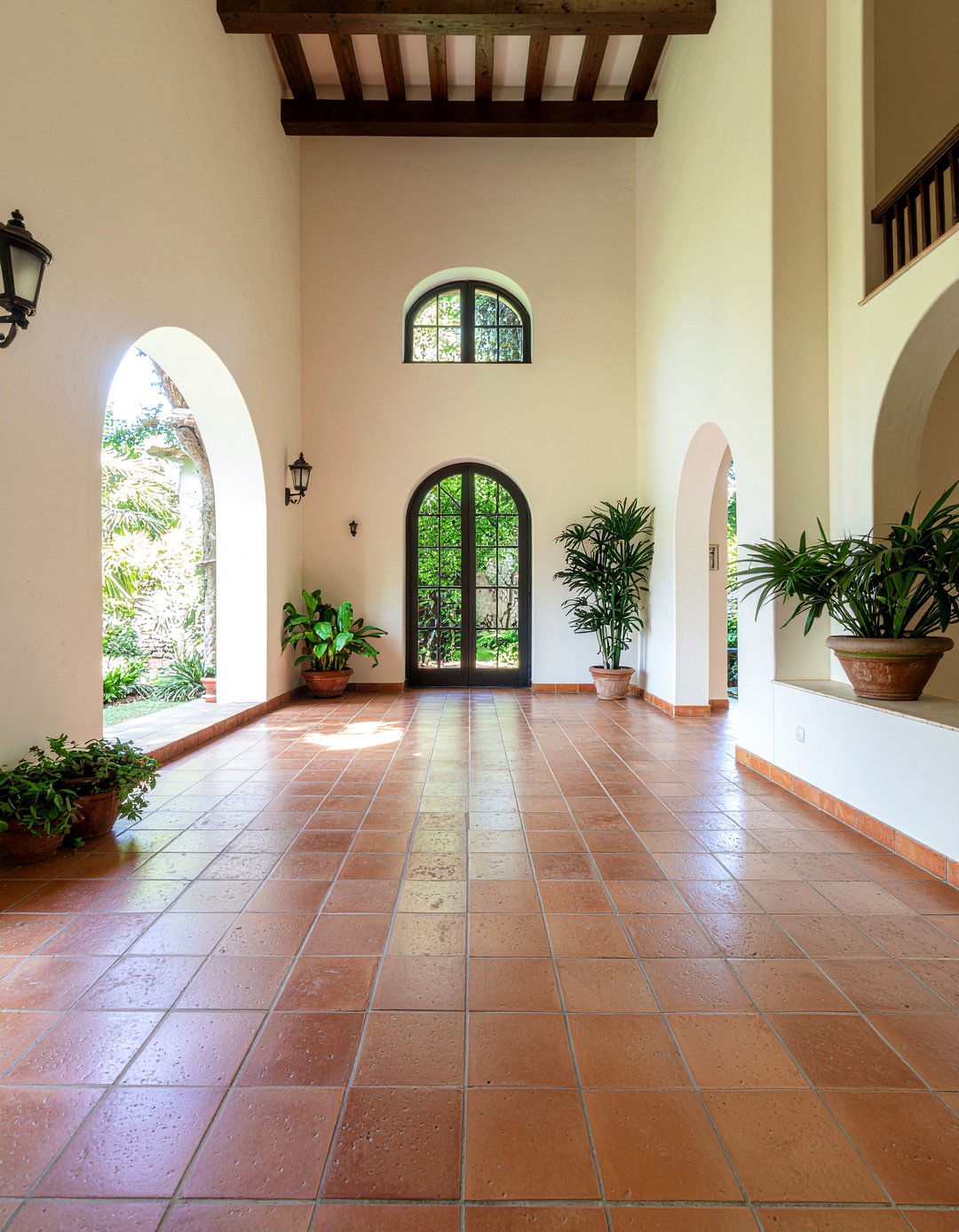 Mediterranean style home - 30 living room cathedral ceiling ideas