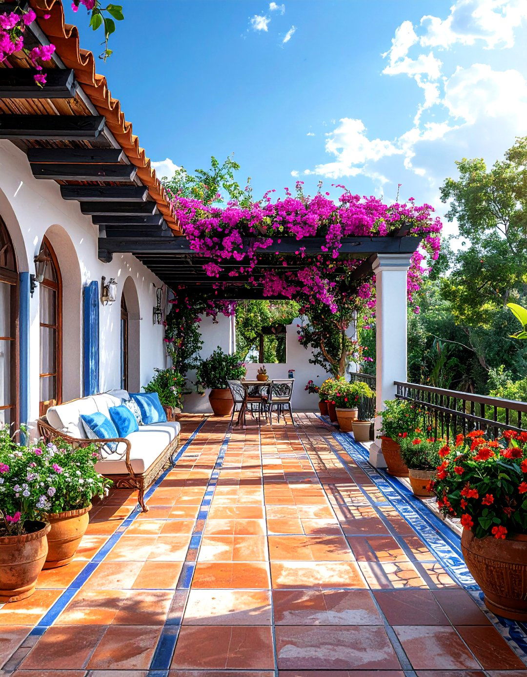 Mediterranean terrace - 30 ideal decor ideas