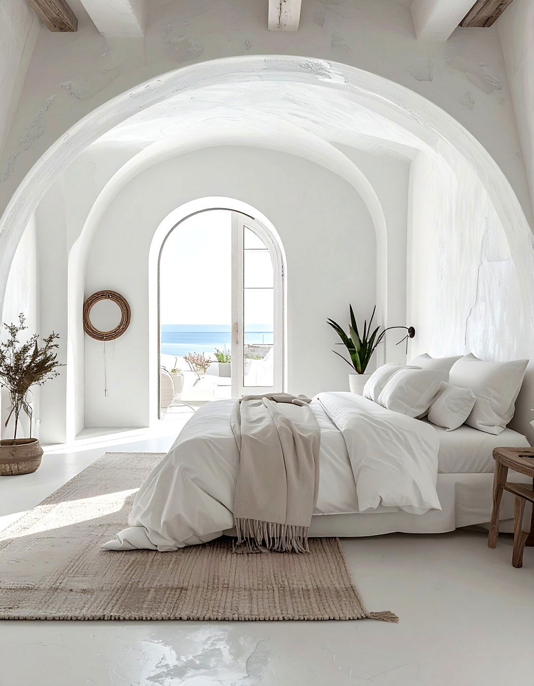 Mediterranean white coastal bedroom - 30 coastal white bedroom ideas
