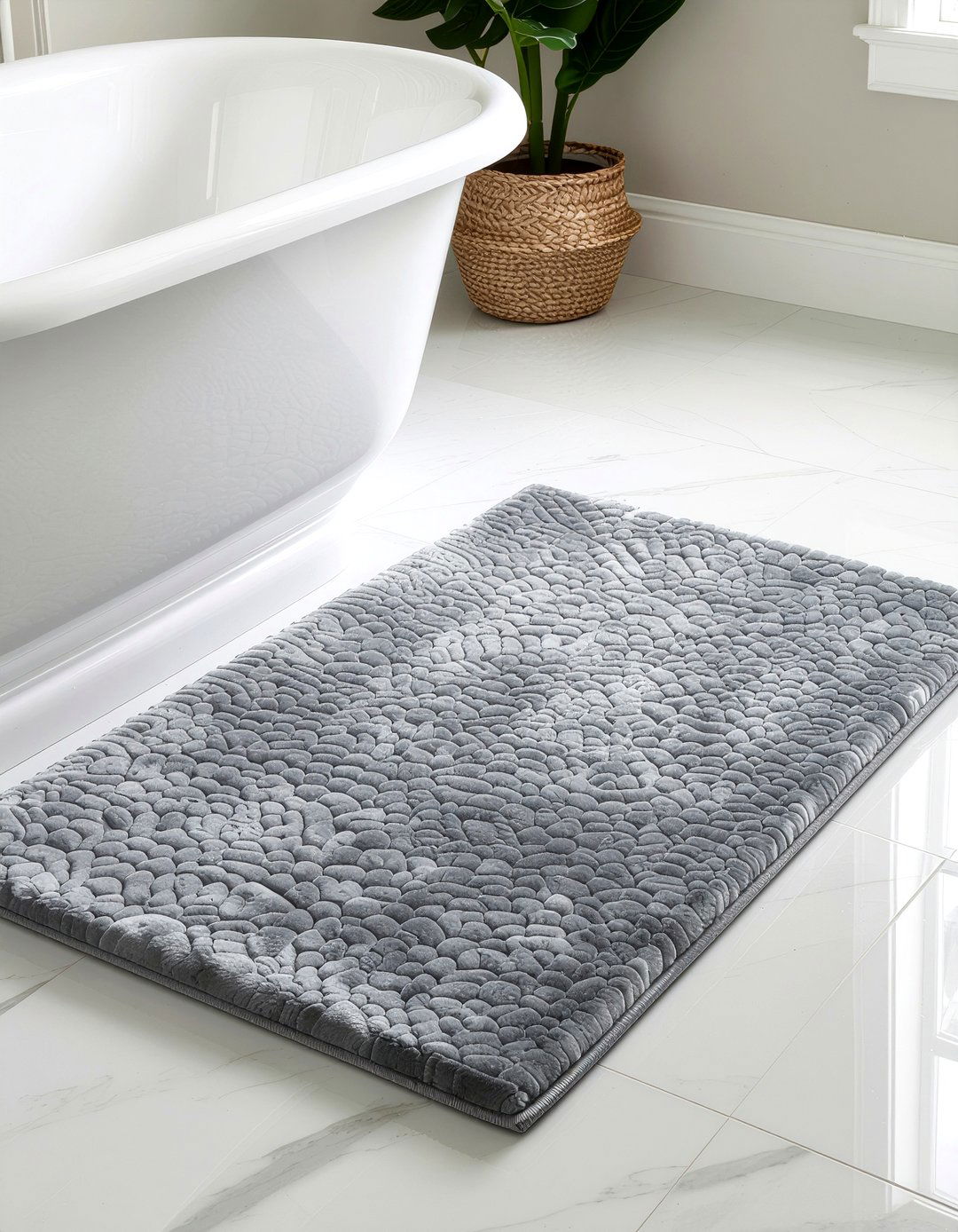 Memory Foam Bath Mat - 30 bathroom textile accent ideas