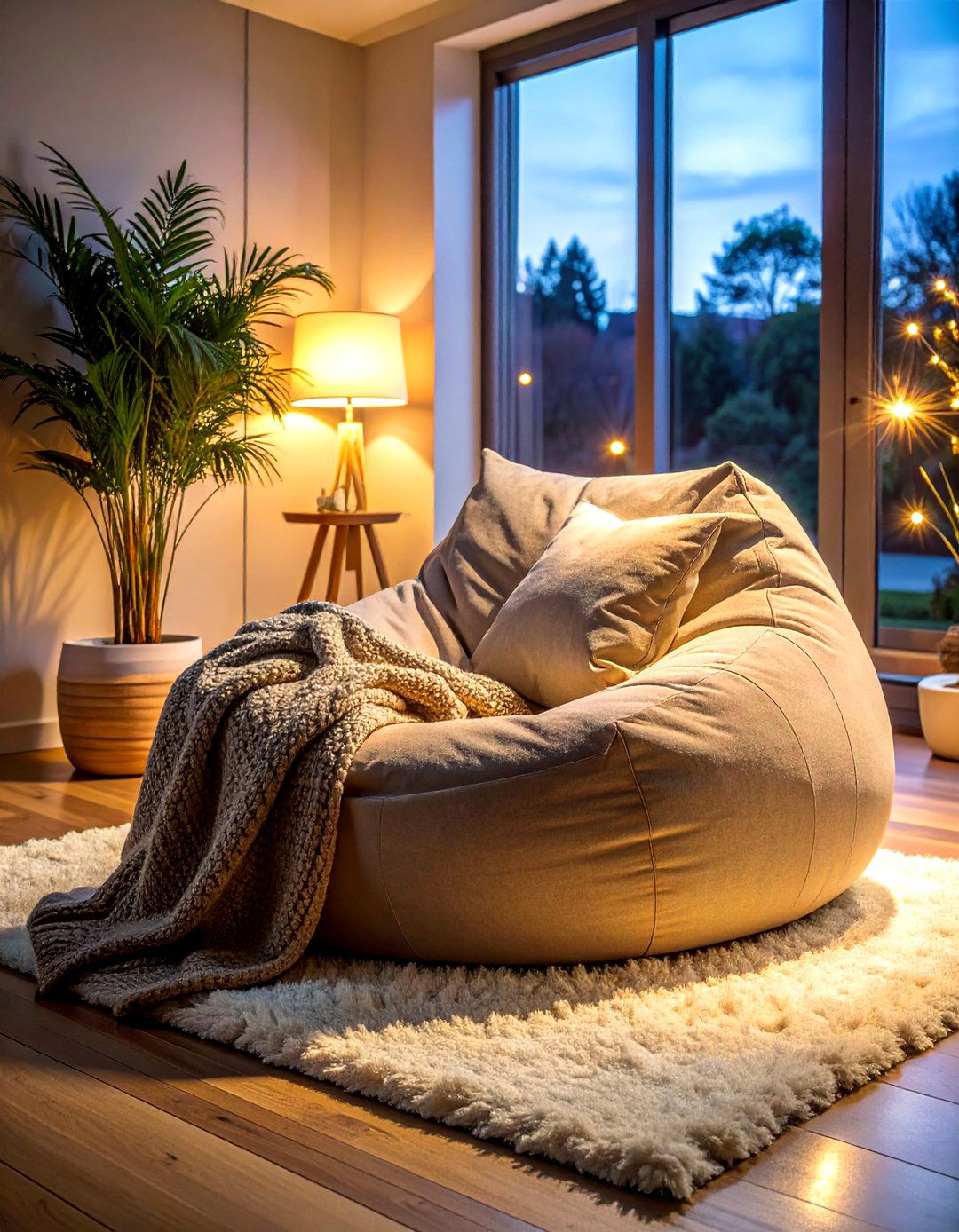 Memory foam bean bag - 30 living room bean bag ideas