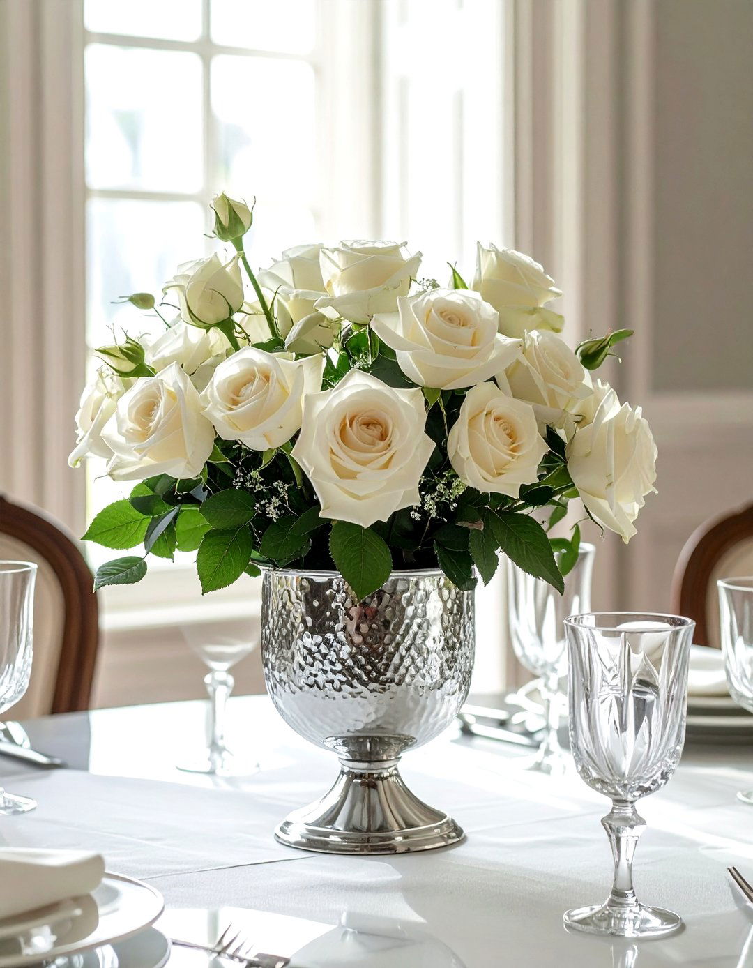 Mercury glass vase - 30 vintage vase ideas