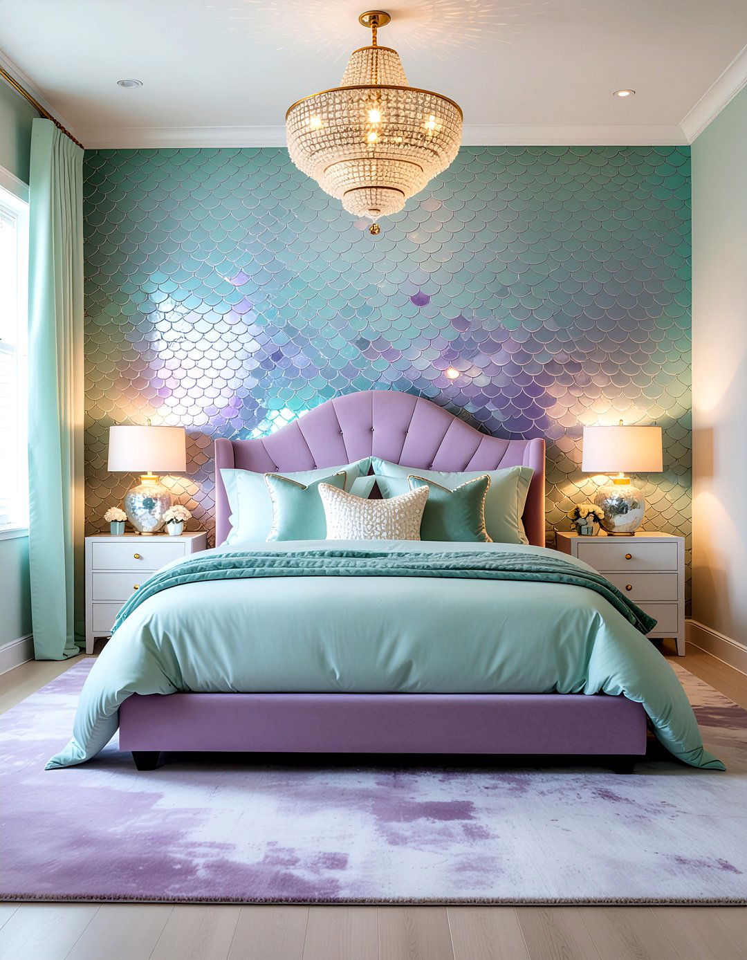 Mermaid Core Bedroom - 30 ocean themed bedroom ideas