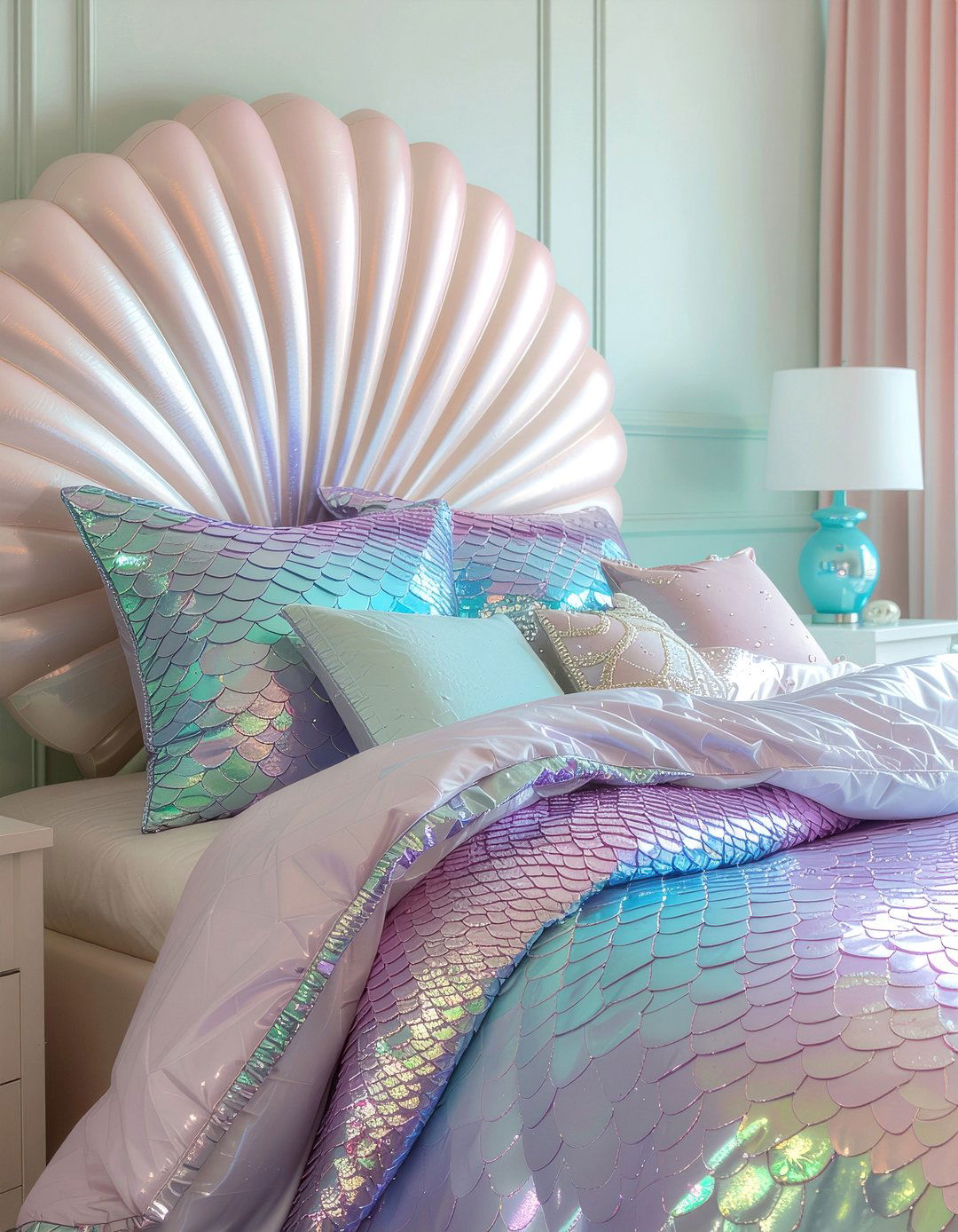 Mermaid bedroom style - 30 underwater bedroom ideas