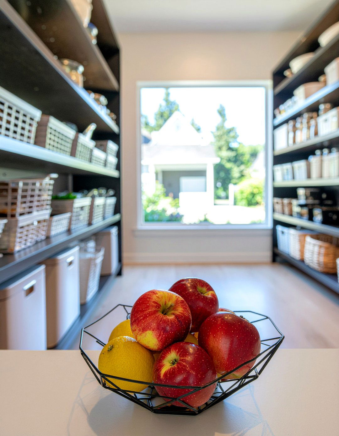 Mesh Fruit Basket - 30 pantry organization kitchen ideas