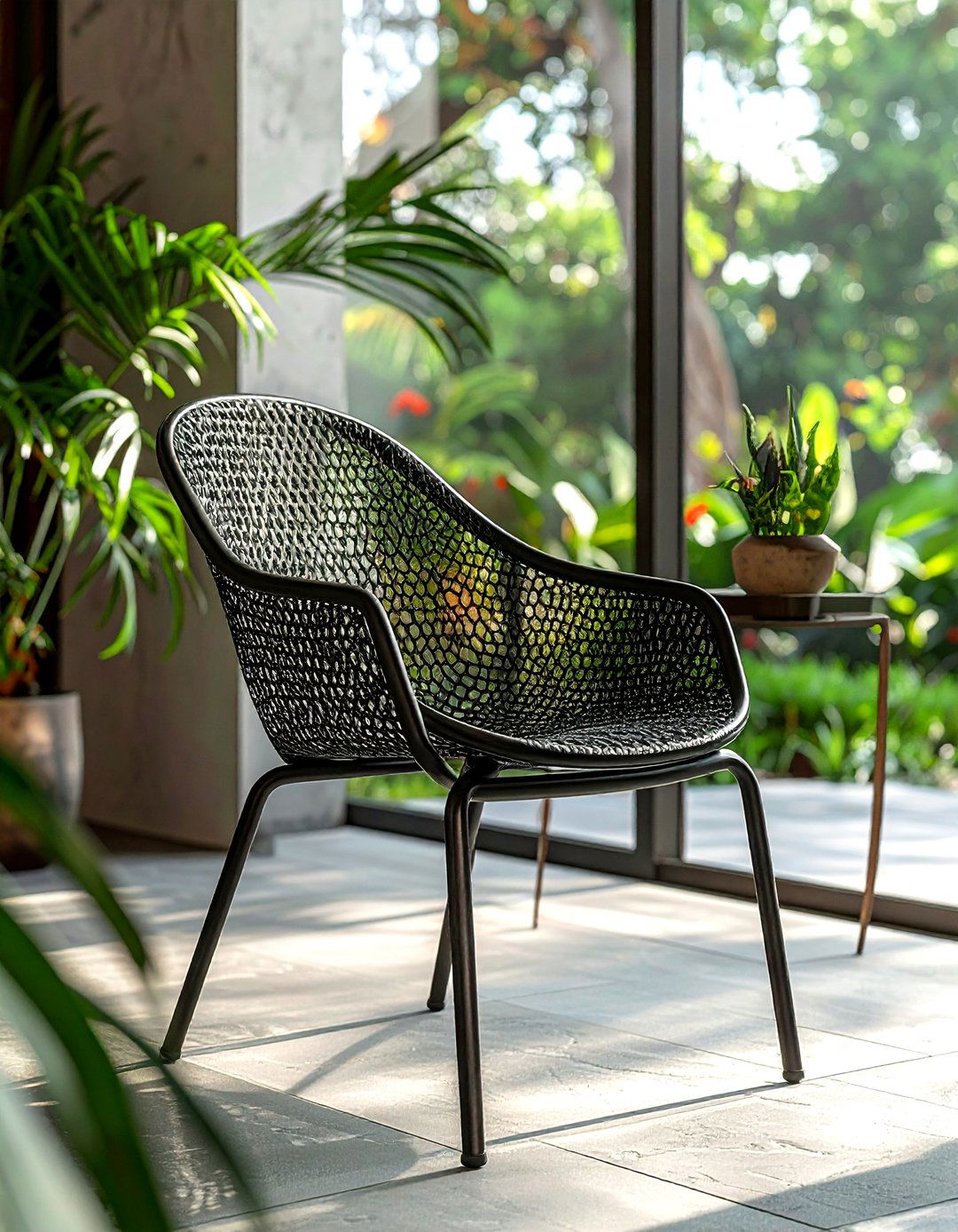 Mesh Metal Dining Chair - 30 metal dining chair ideas