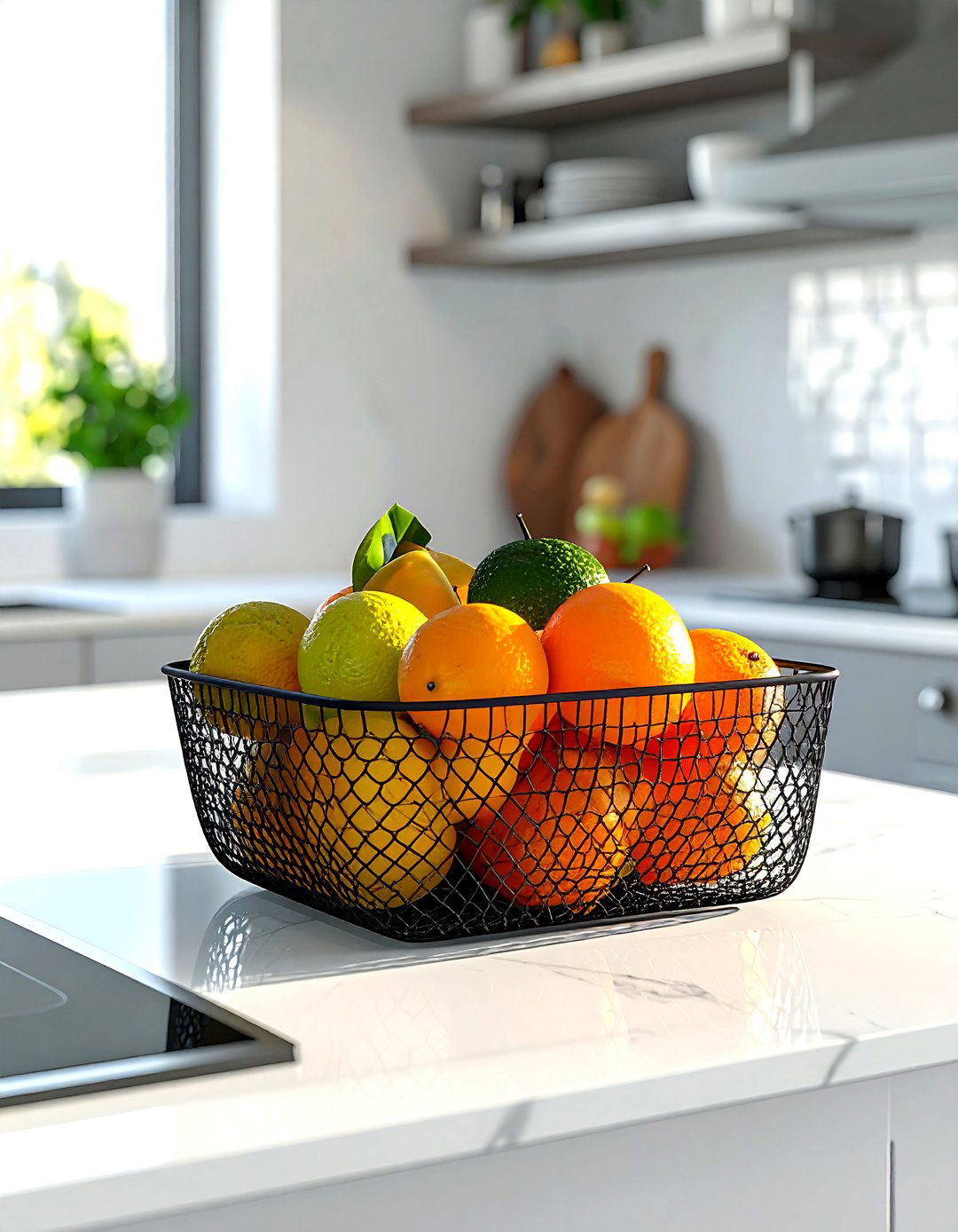 Mesh fruit basket - 30 kitchen fruit bowl ideas