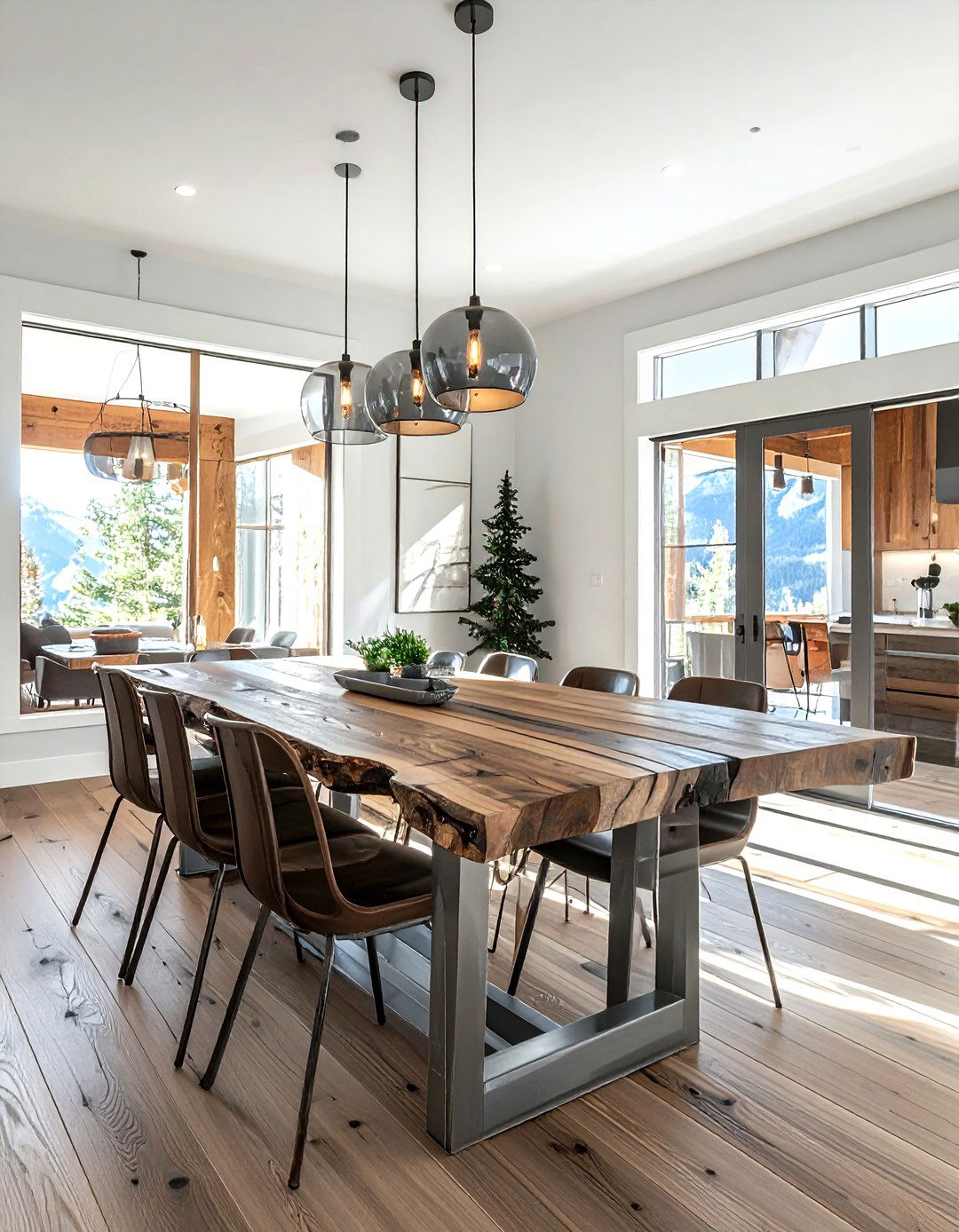 Metal And Wood Dining - 30 Aspen dining room ideas