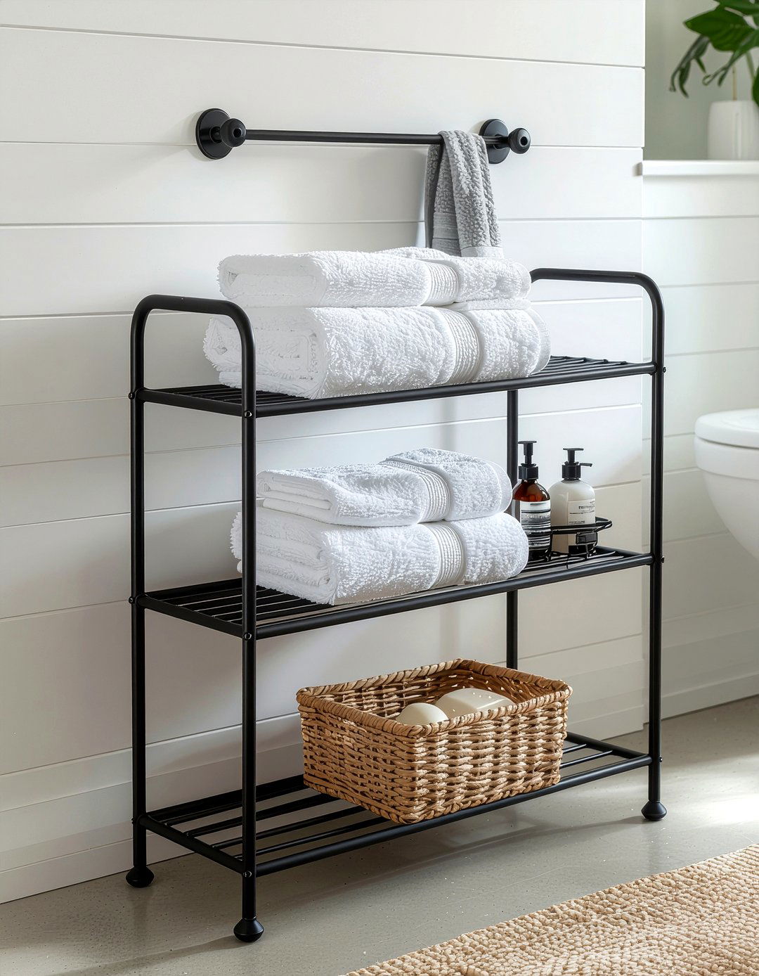 Metal Bathroom Rack - 30 bathroom furniture ideas