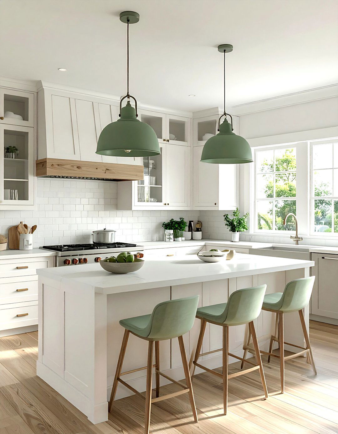 Metal Bowl Light - 30 metal pendant kitchen ideas