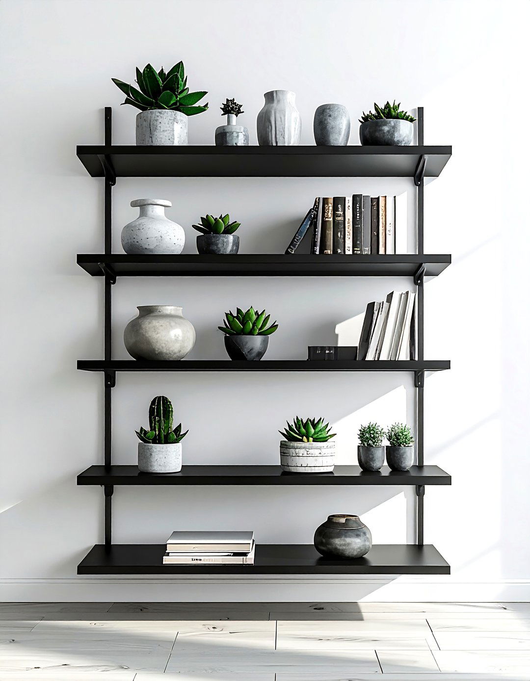 Metal Floating Shelf - 30 metal accent ideas