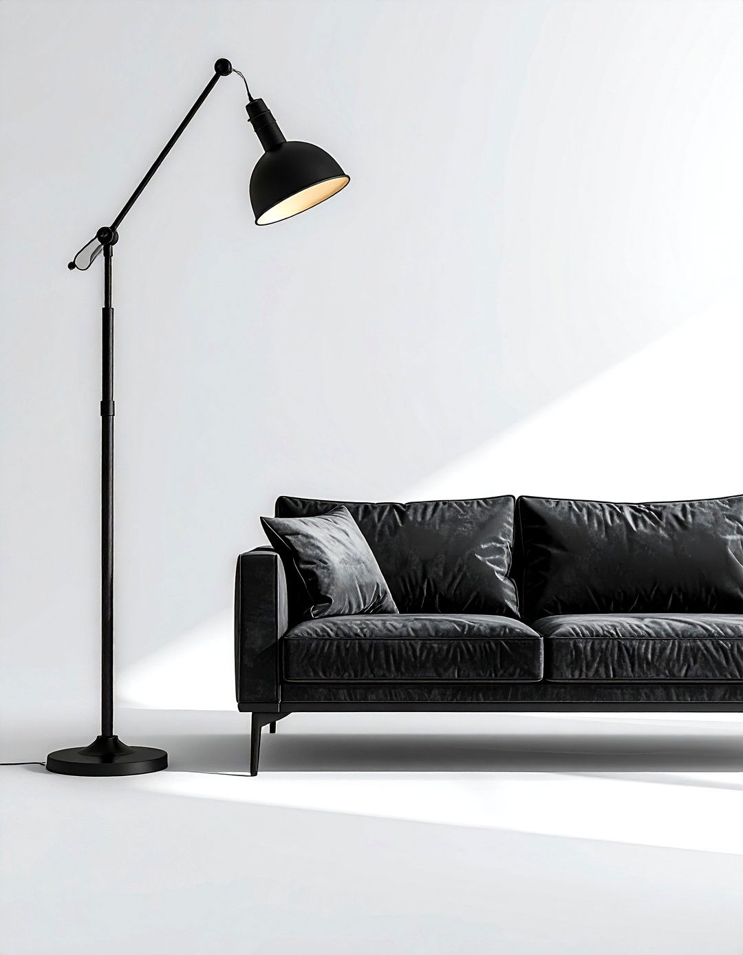 Metal Floor Lamp - 30 living room finishing touches ideas