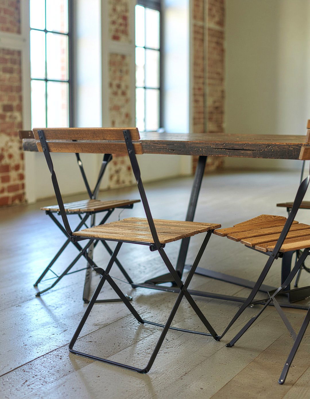 Metal Folding And Wood Chairs - 30 mixed dining chair ideas