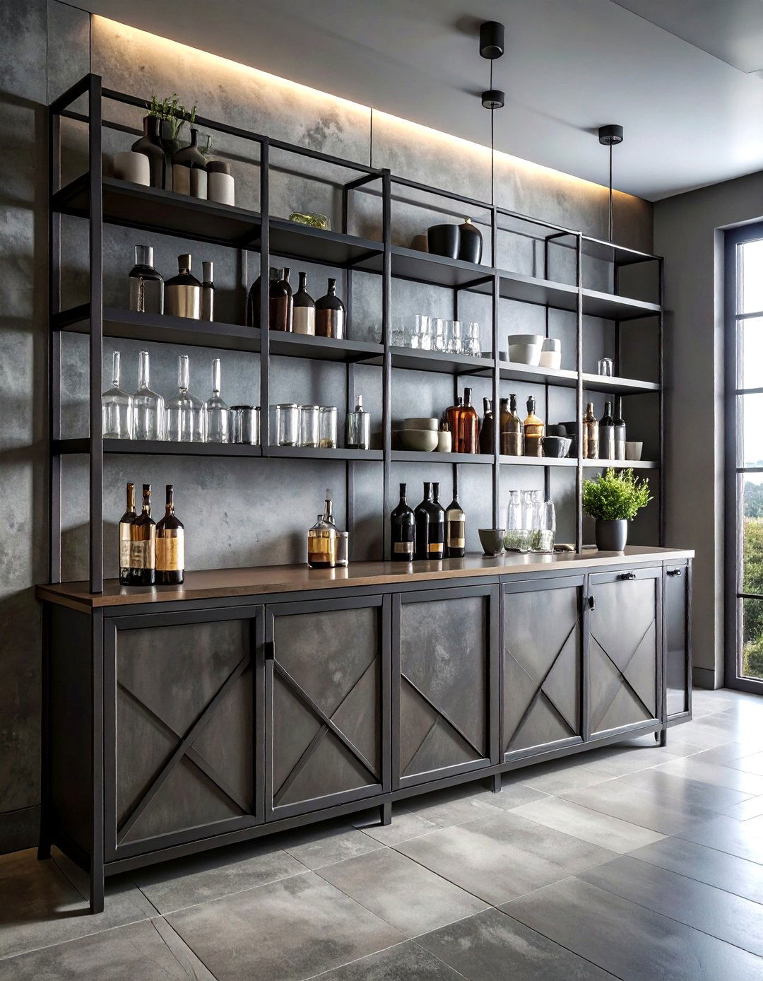 Metal Frame Cabinet - 30 dining room display cabinet ideas