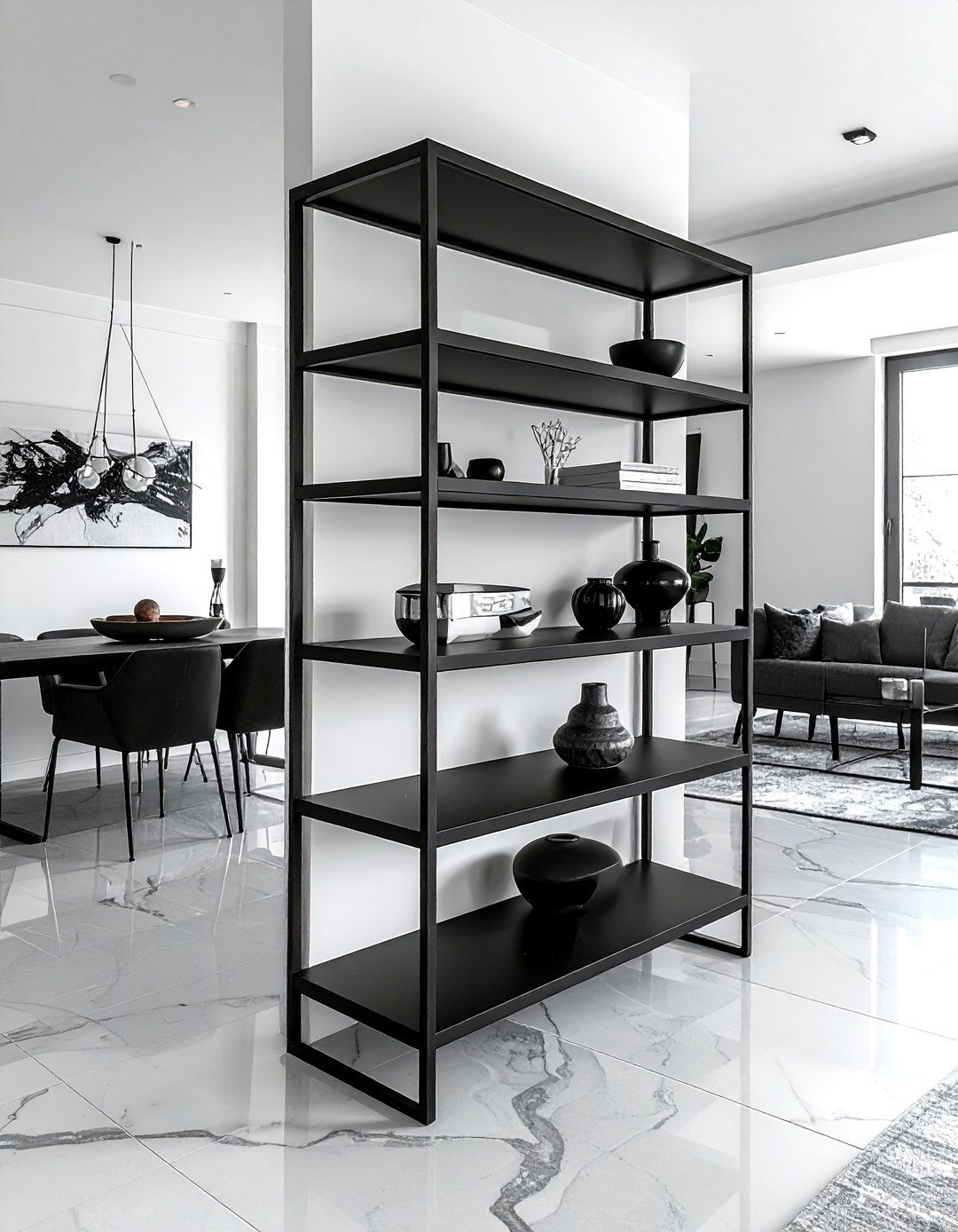 Metal Frame Corner Shelving - 30 dining room corner shelving ideas