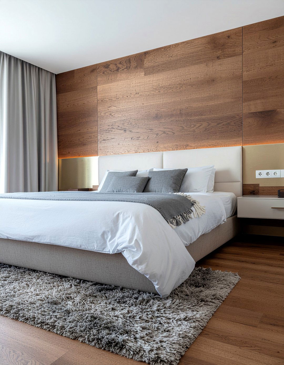 Metal Inlay Headboard - 30 metal accent bedroom ideas