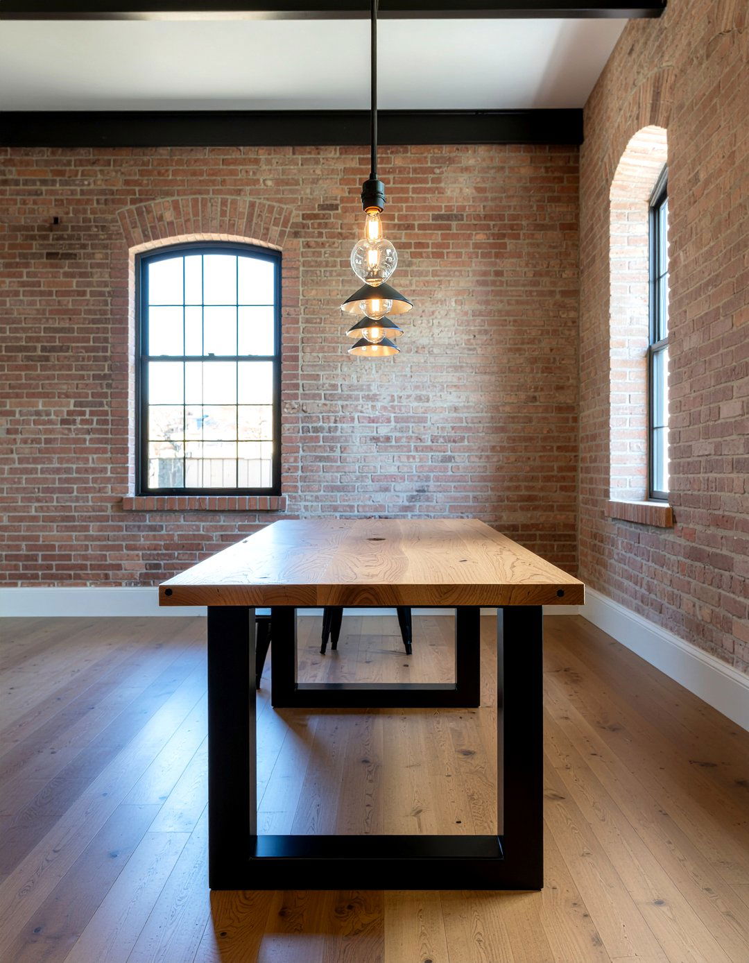 Metal Leg Dining Table - 30 industrial dining table ideas