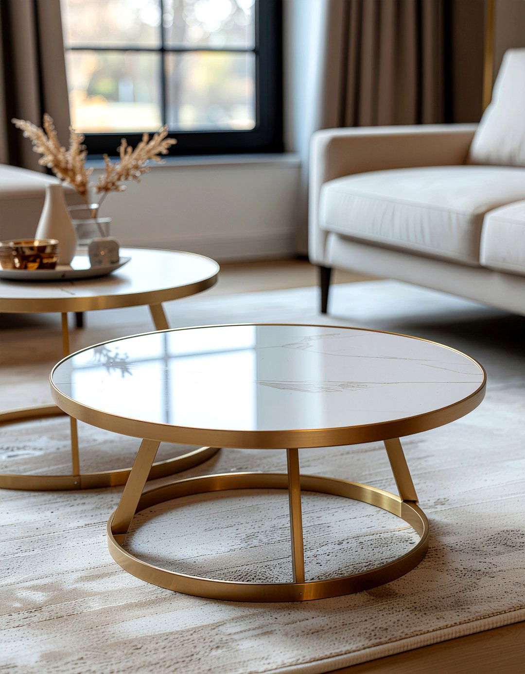 Metal Side Table - 30 dust-free living room ideas