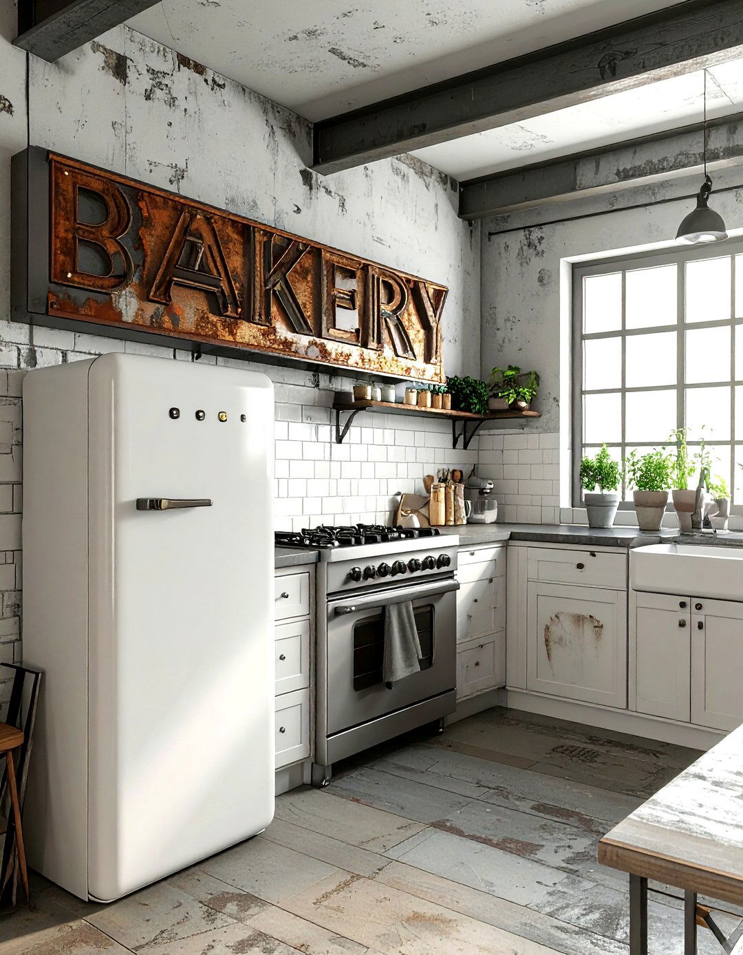 Metal Signage - 30 kitchen wall decor ideas