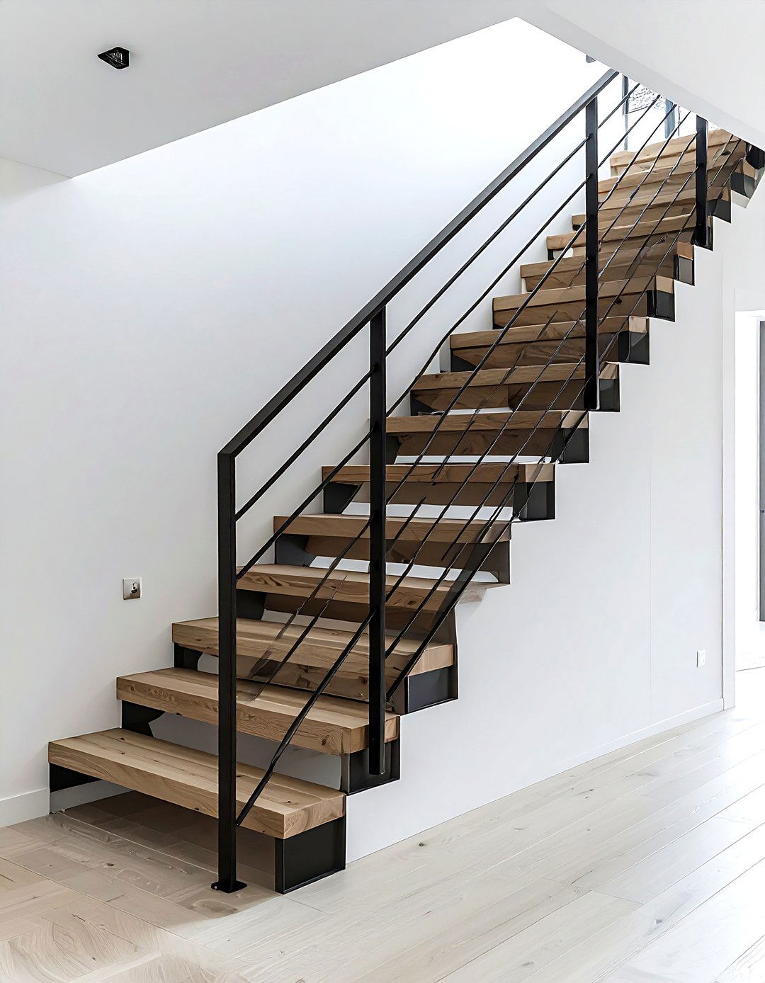Metal Stair Railing - 30 metal accent ideas