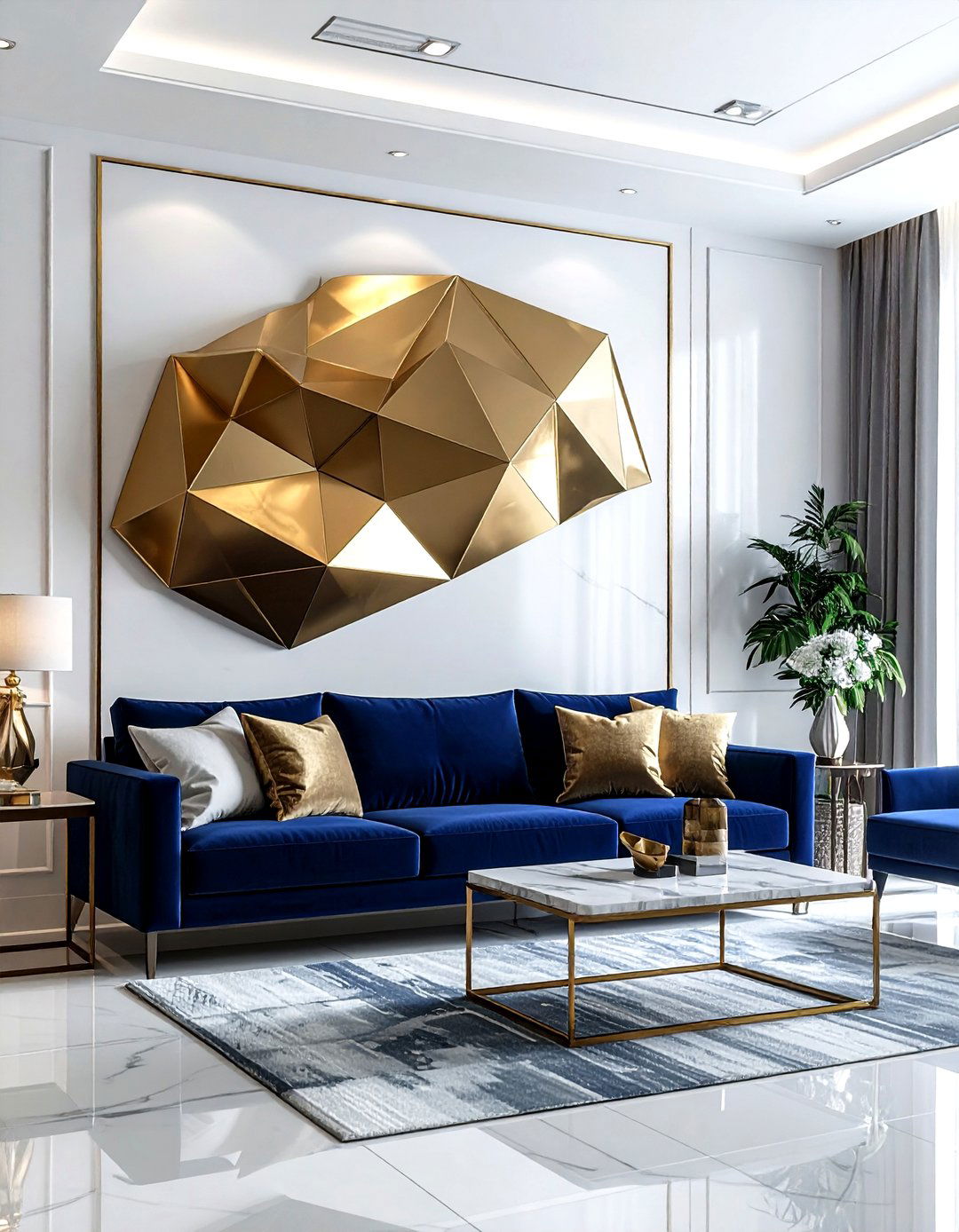 Metal Wall Art - 30 living room wall ideas