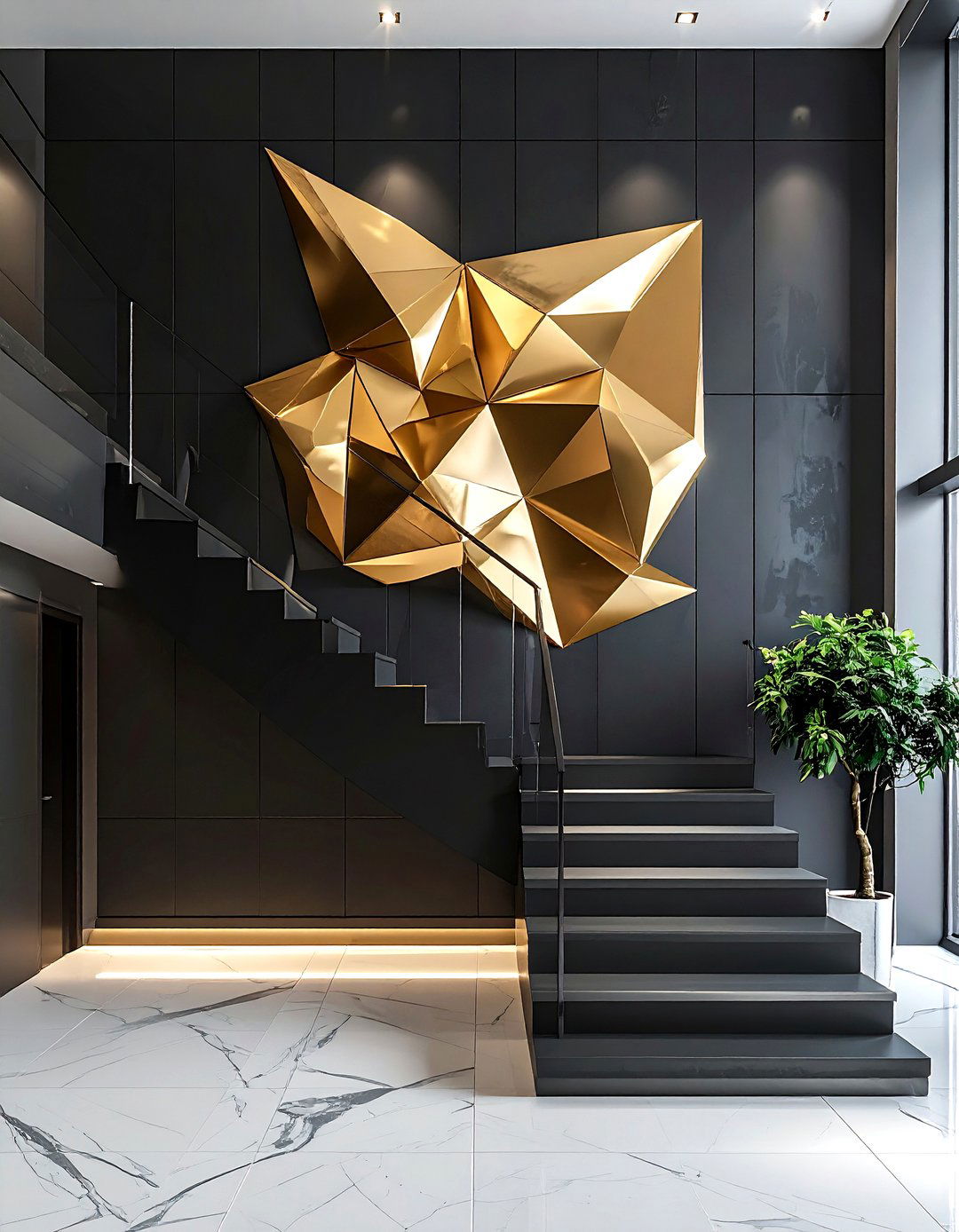 Metal Wall Art - 30 staircase wall ideas