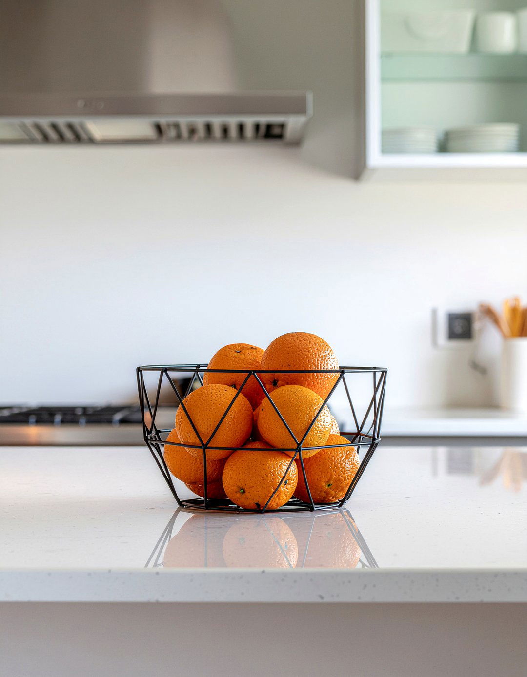 Metal Wire Basket - 30 kitchen centerpiece ideas