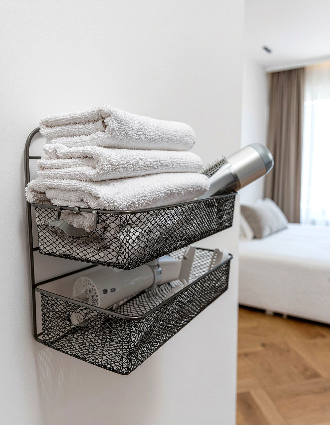 Metal Wire Basket Over Door Rack - 30 bedroom over door organizers