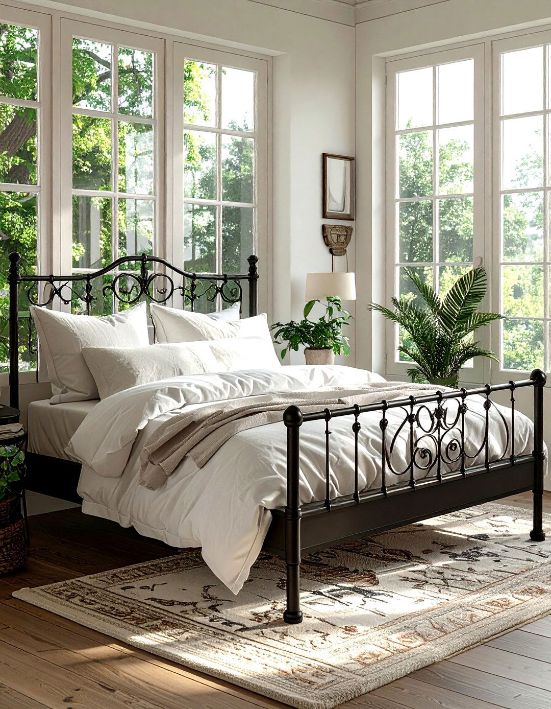 Metal frame daybed - 30 living room iron furniture ideas