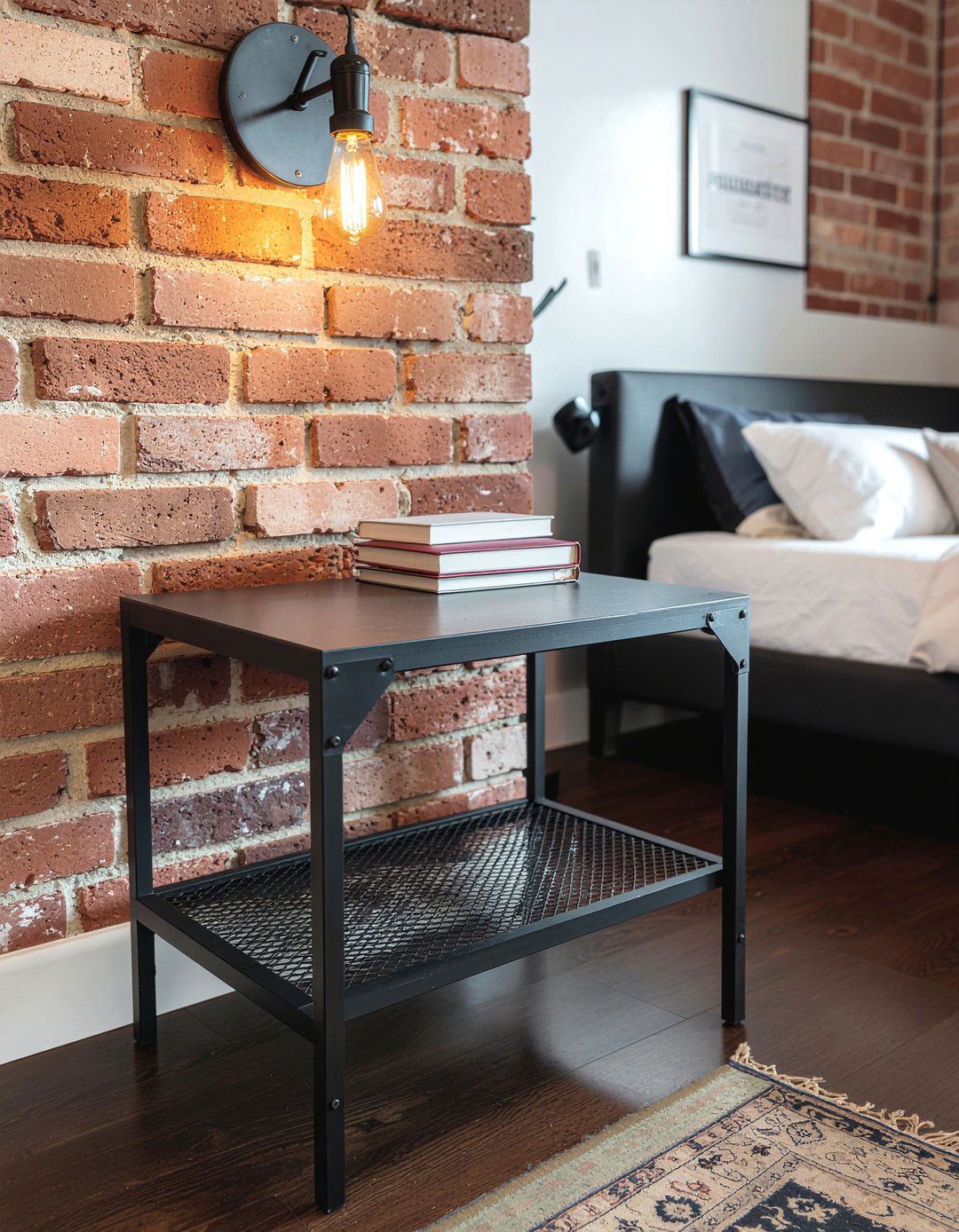 Metal nightstand - 30 bedroom modern nightstands