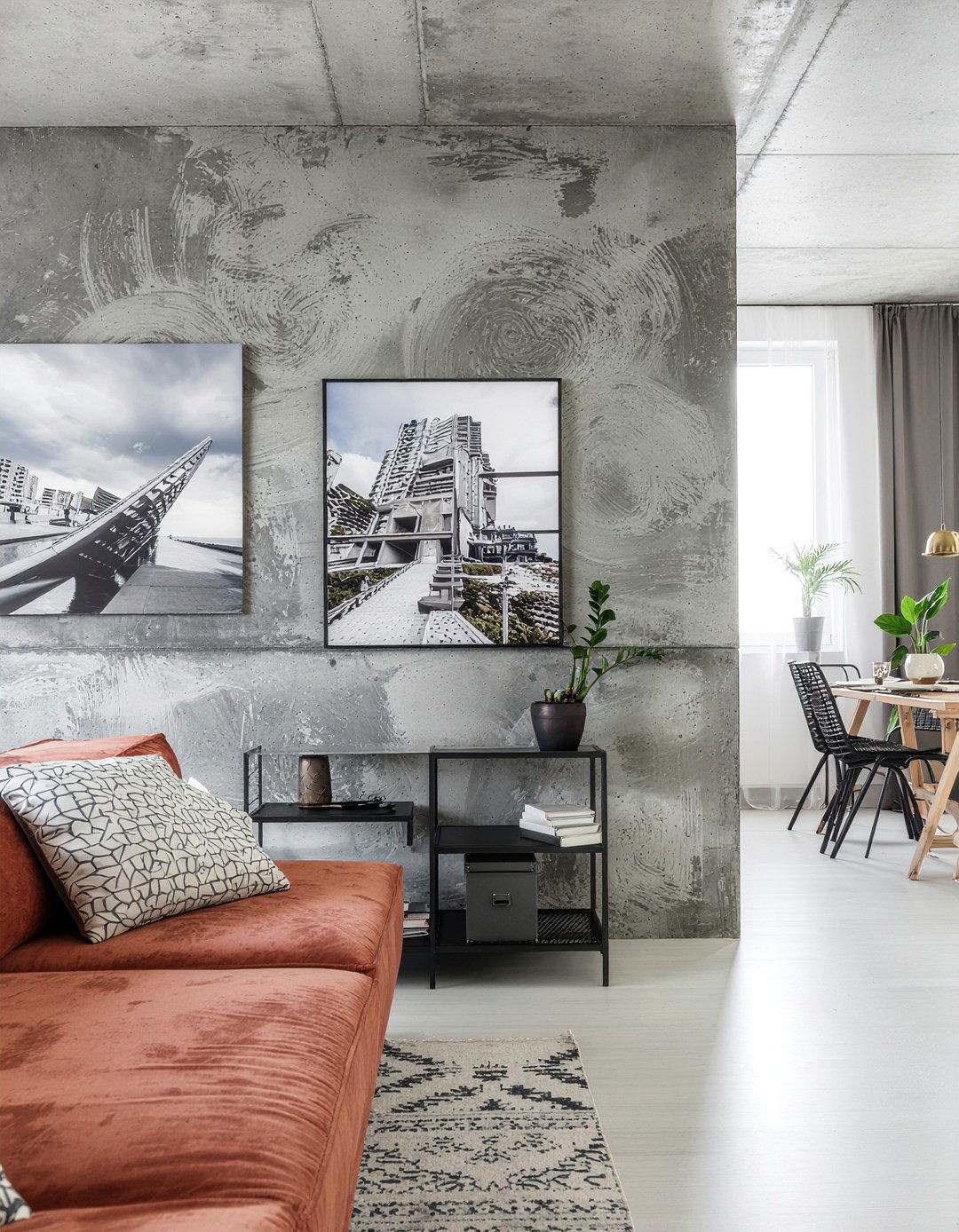 Metal print gallery - 30 living room photo displays