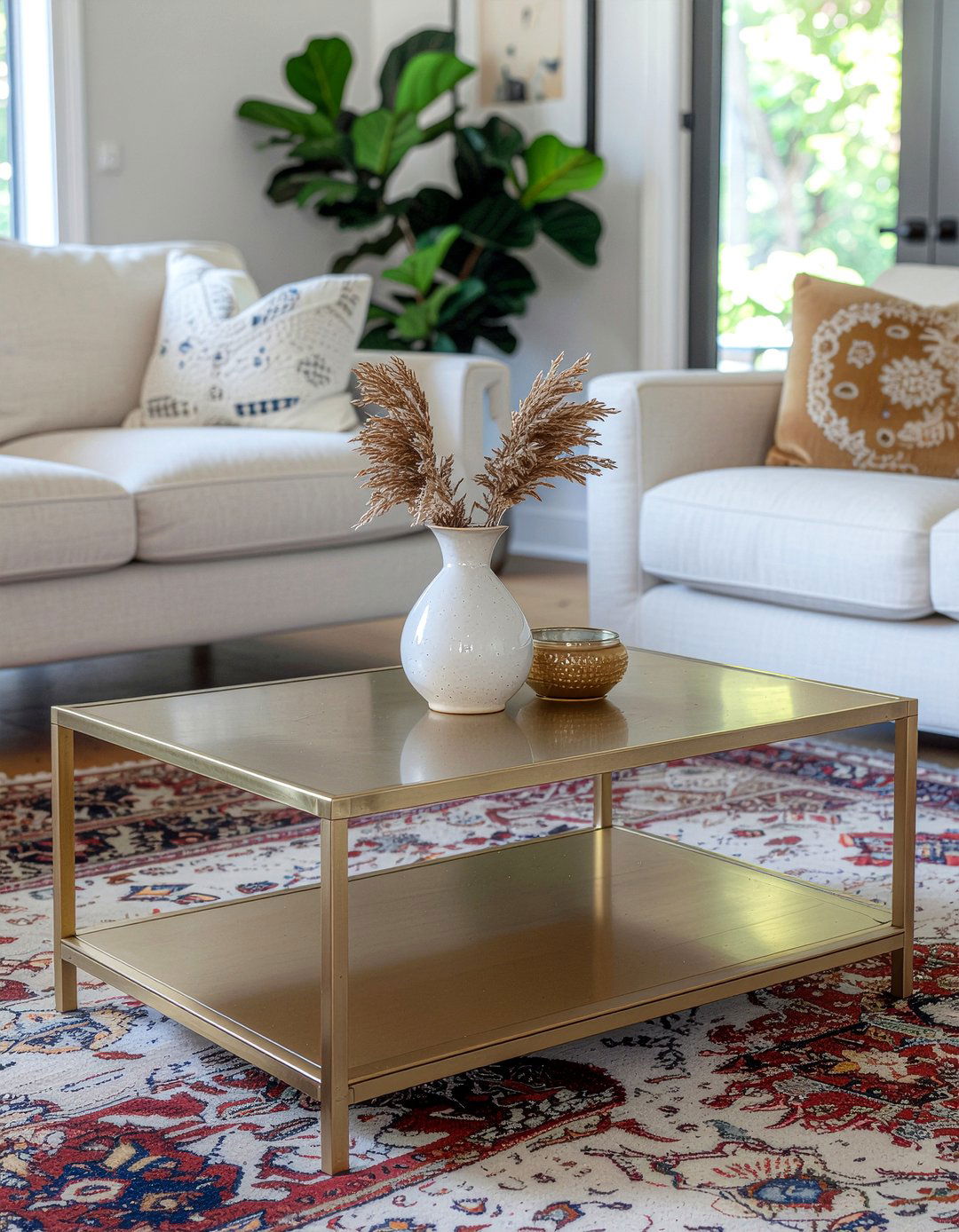 Metal storage coffee table - 30 living room storage coffee tables