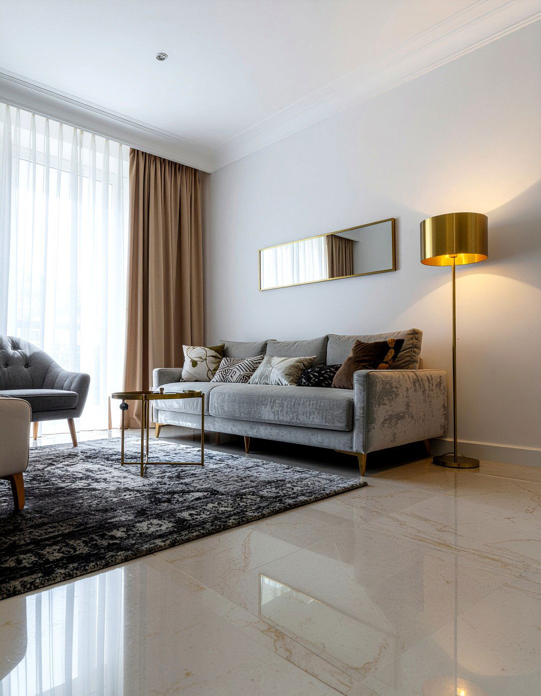 Metallic Accent - 30 textured living room ideas