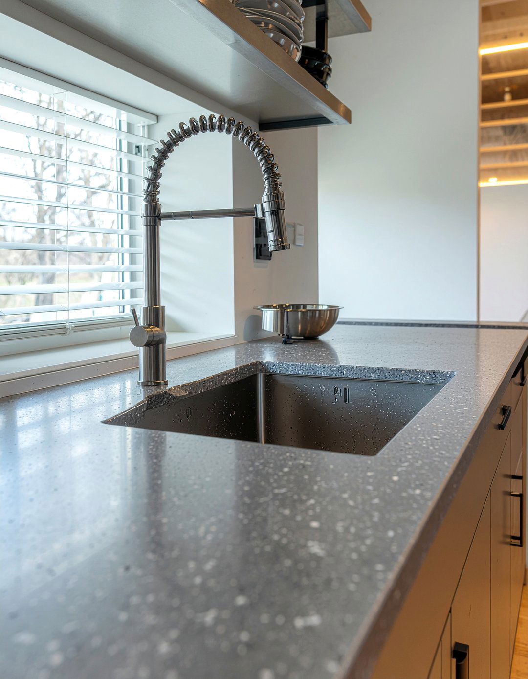 Metallic Grey Granite Composite Sink Industrial Style - 30 granite composite sink kitchen ideas