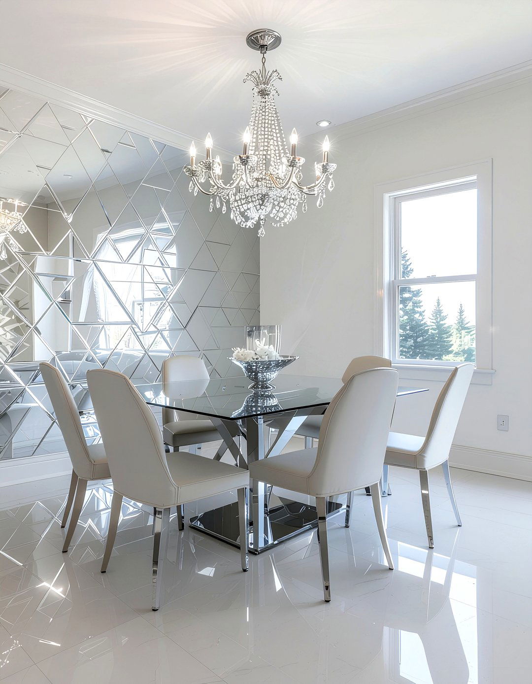 Metallic dining room wallpaper - 30 dining room wallpaper accent ideas