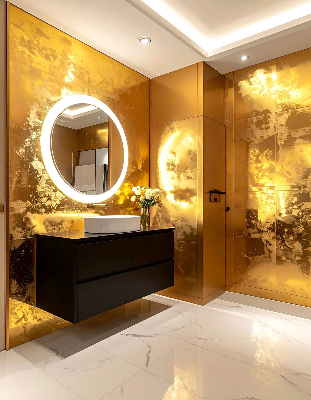 Metallic gold wall paint - 30 paint ideas for walls