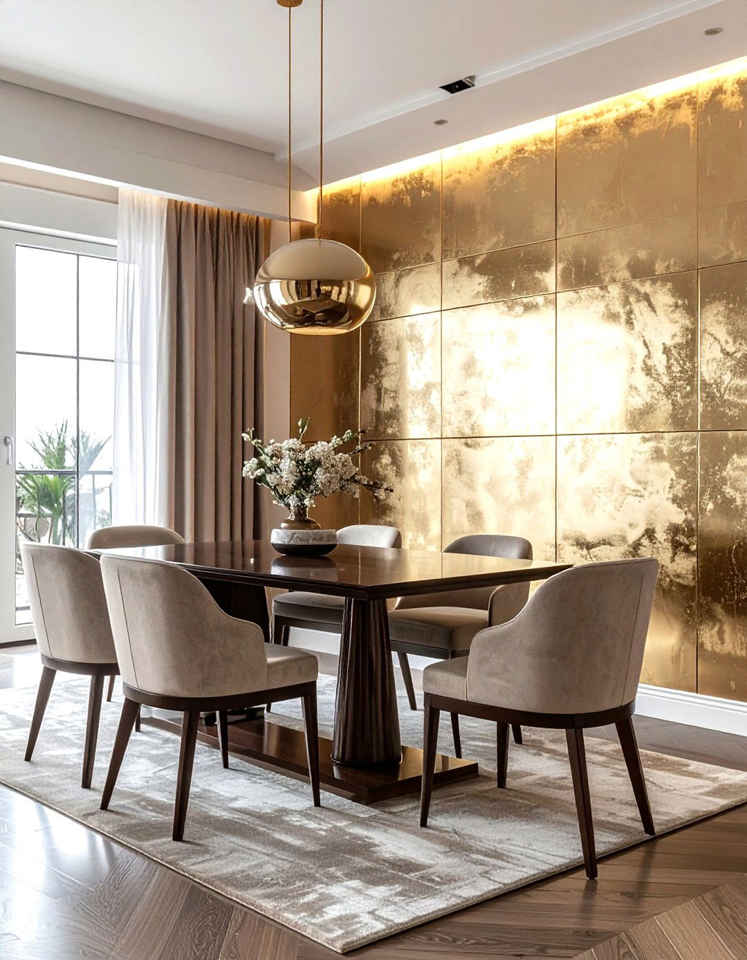 Metallic paint finish - 30 statement wall ideas