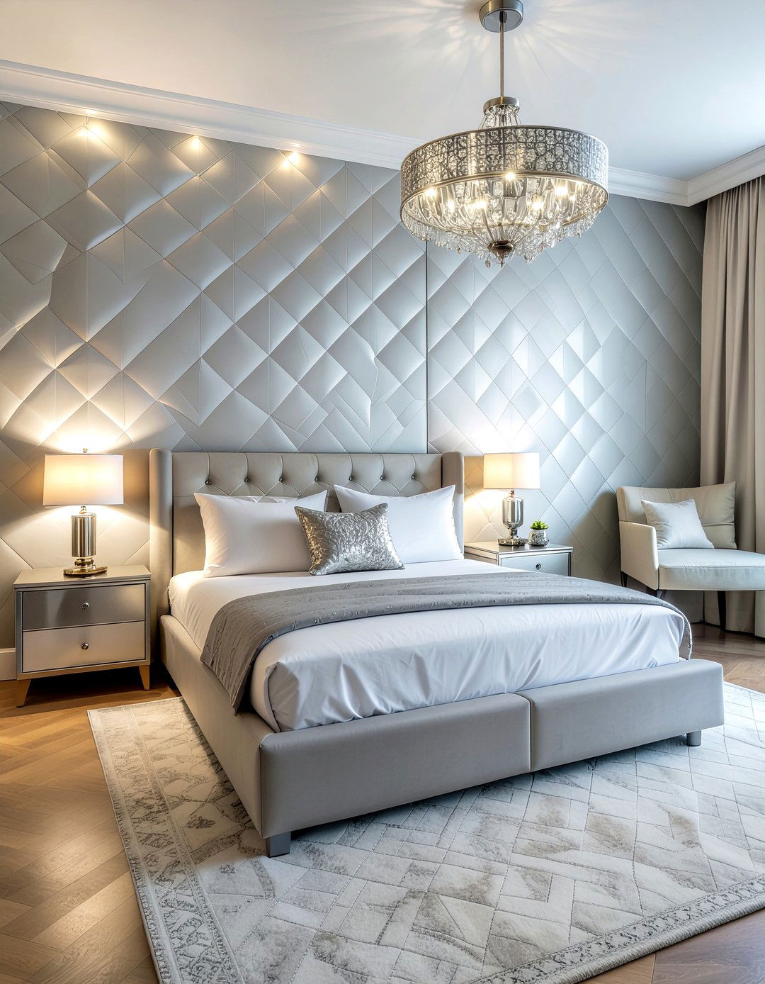 Metallic wallpaper bedroom - 30 bedroom modern wallpapers