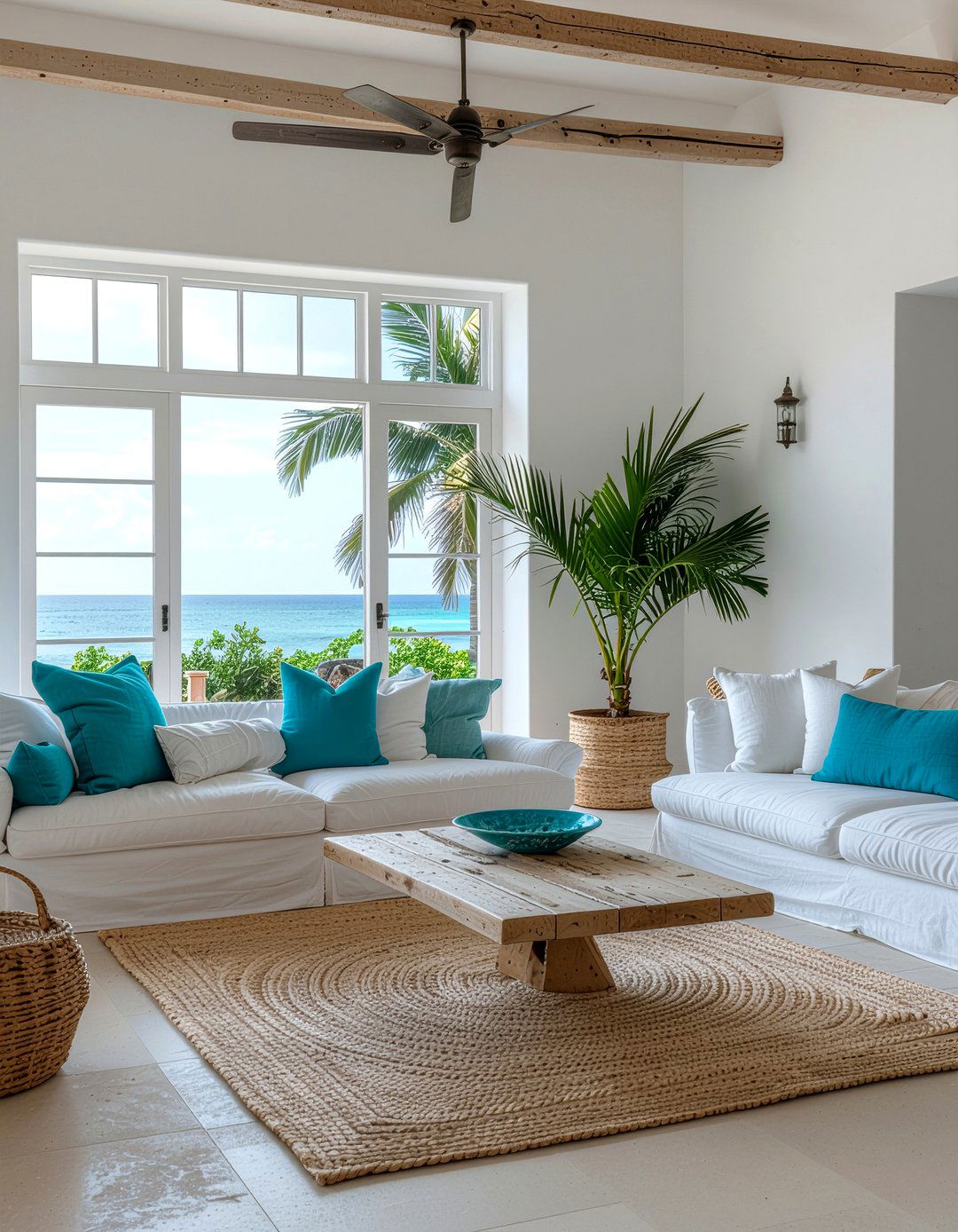 Mexican Coastal Style - 30 Mexican living room ideas