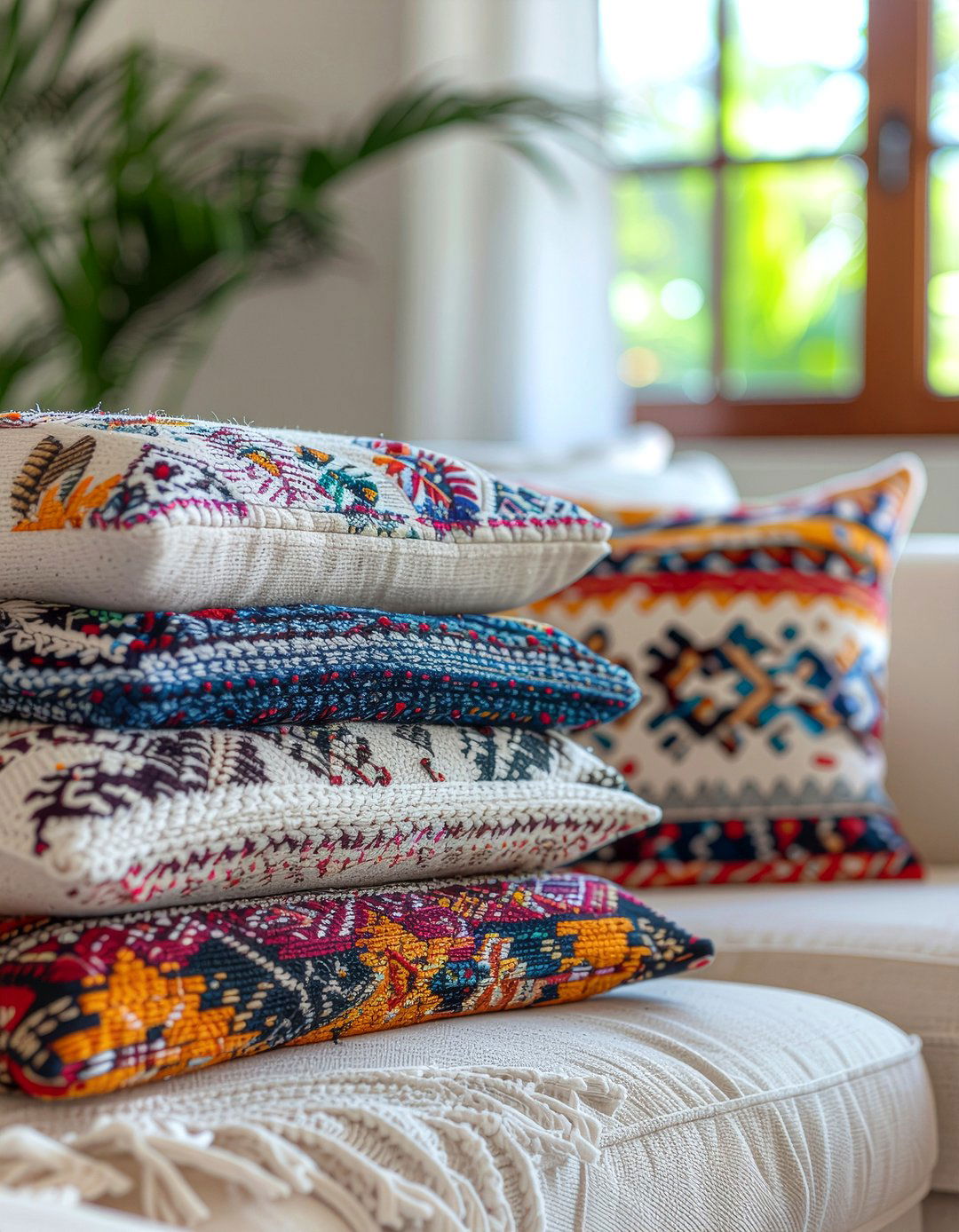 Mexican Textile Layering - 30 Mexican living room ideas