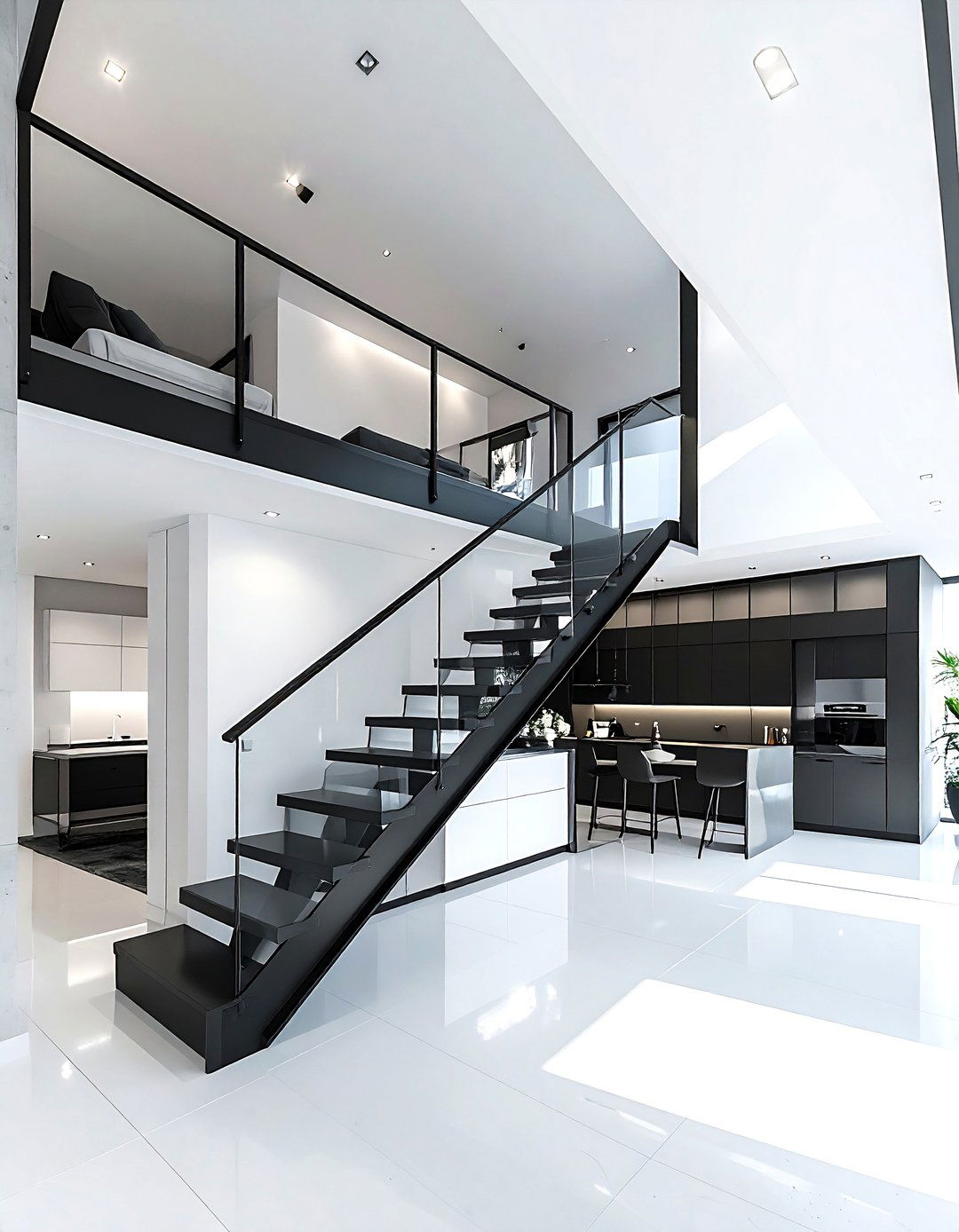 Mezzanine Level - 30 loft living room ideas