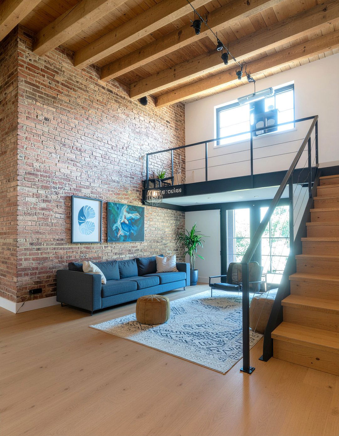 Mezzanine Living Room - 30 warehouse living room ideas