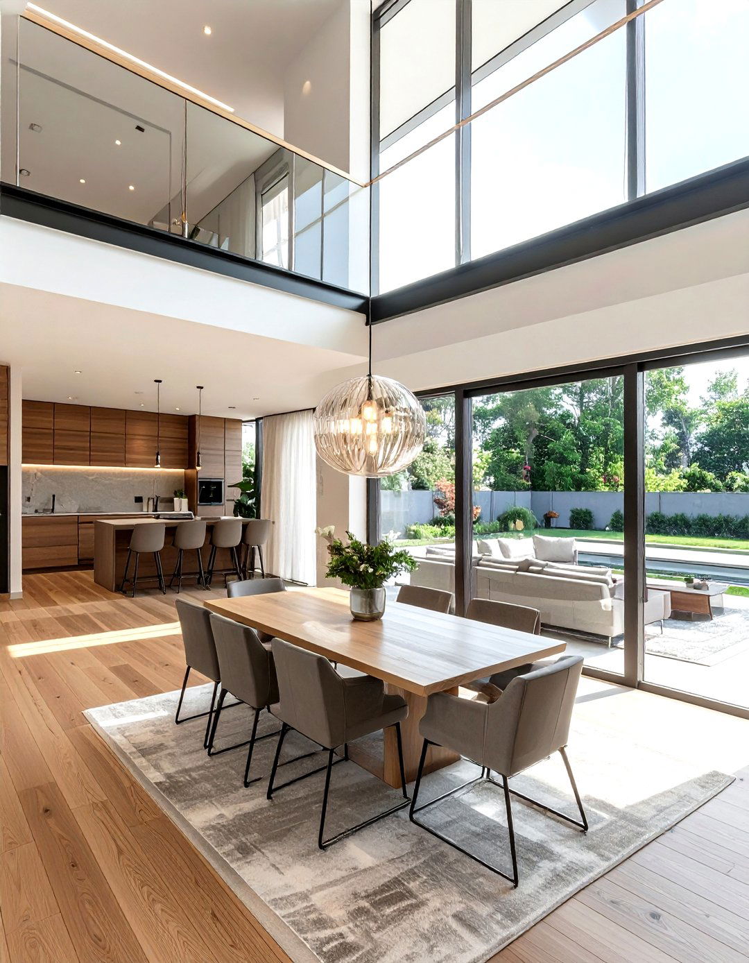 Mezzanine dining area - 30 loft dining room ideas