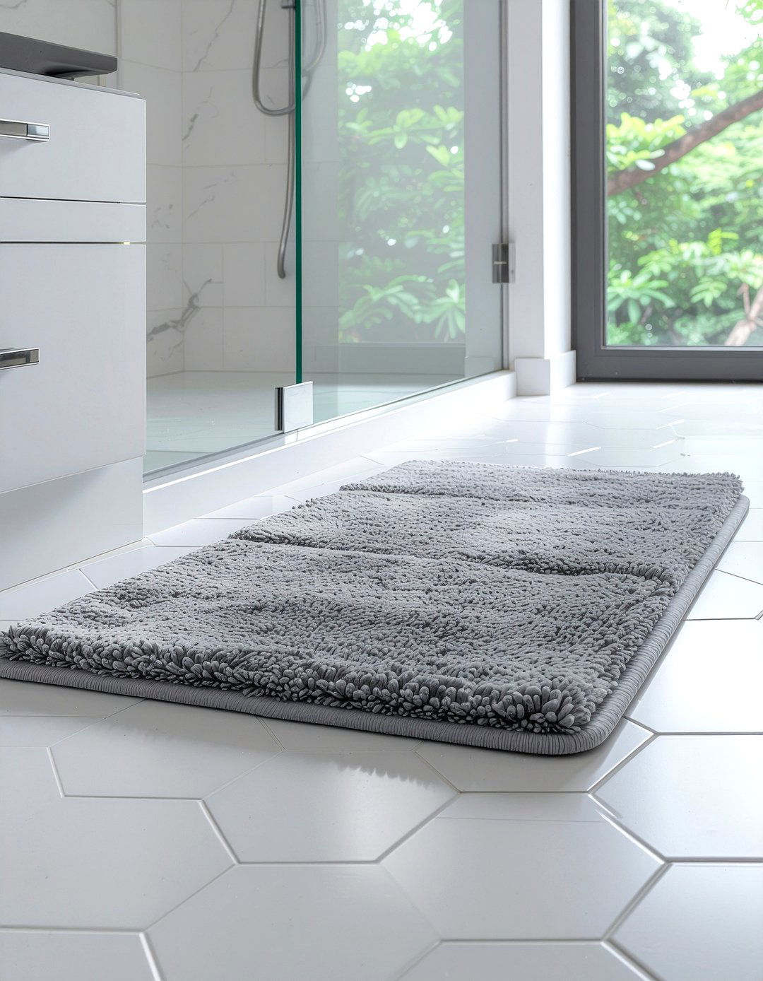 Microfiber Bath Mat - 30 bathroom linens ideas