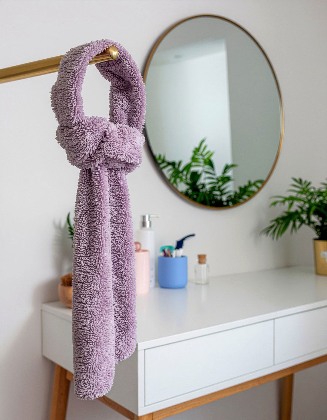 Microfiber Hair Wrap - 30 bathroom textile accent ideas