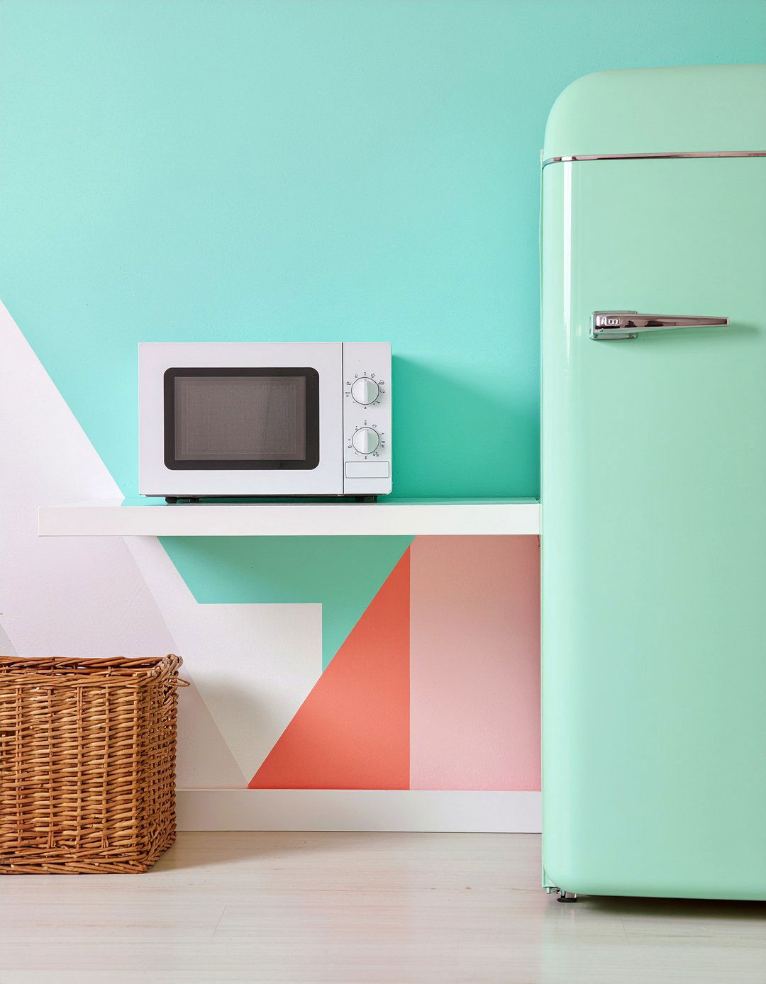 Microwave Above Refrigerator - 30 kitchen microwave ideas