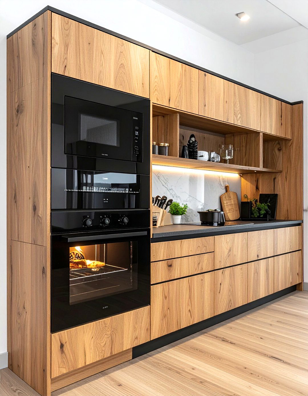 Microwave And Oven Combo Cabinet - 30 tall cabinet kitchen ideas