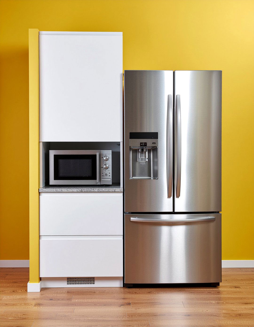 Microwave Beside Fridge - 30 built-in microwave kitchen ideas